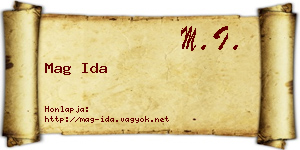Mag Ida névjegykártya